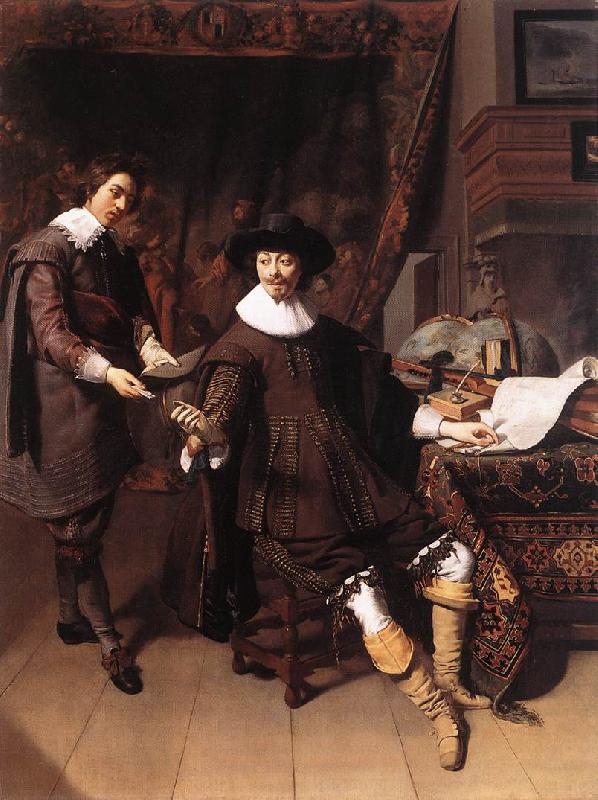 KEYSER, Thomas de Constantijn Huygens and his Clerk g oil painting image